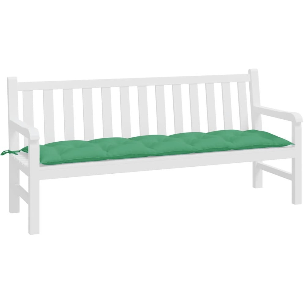 vidaXL Garden Bench Cushion Green 70.9&quotx19.7&quotx2.8" Fabric