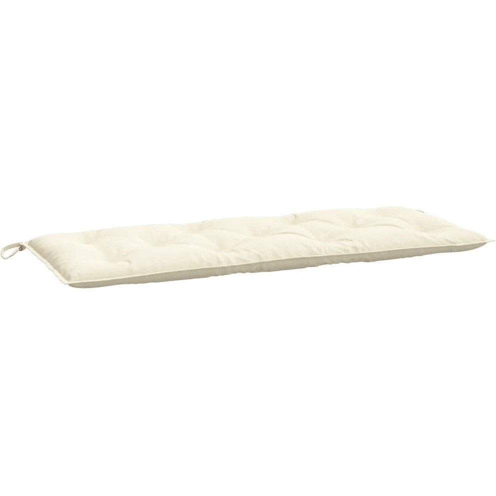 vidaXL Garden Bench Cushion Cream White 47.2&quotx19.7&quotx2.8" Fabric