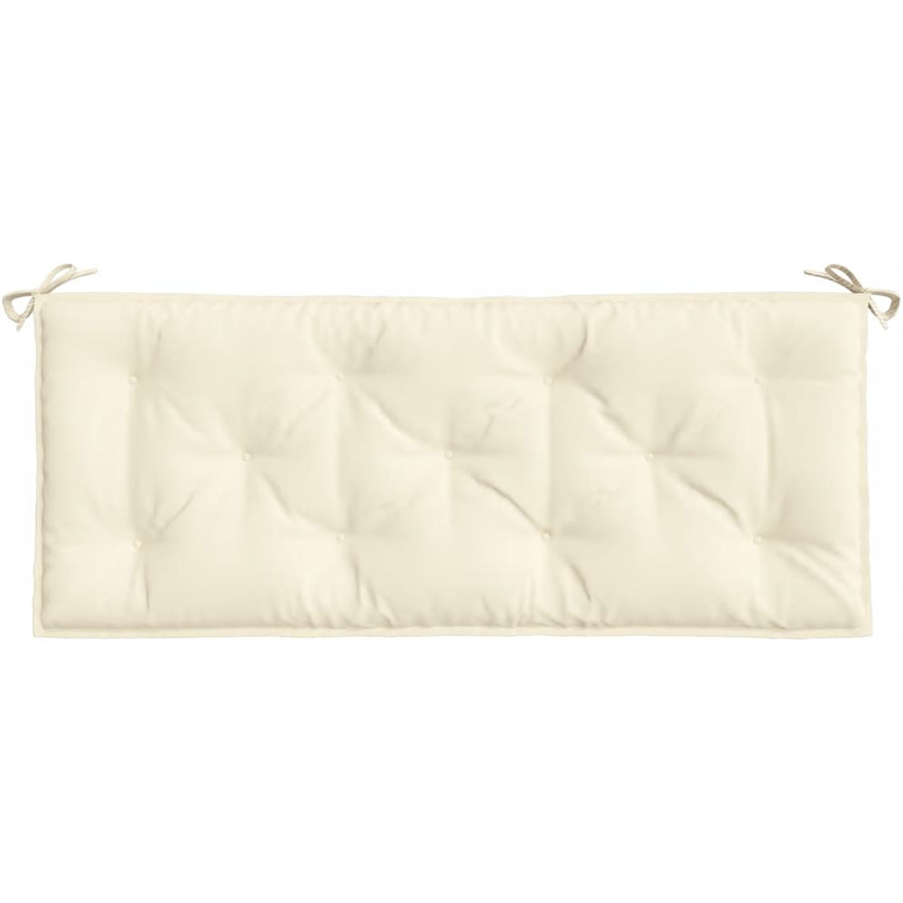 vidaXL Garden Bench Cushion Cream White 47.2&quotx19.7&quotx2.8" Fabric