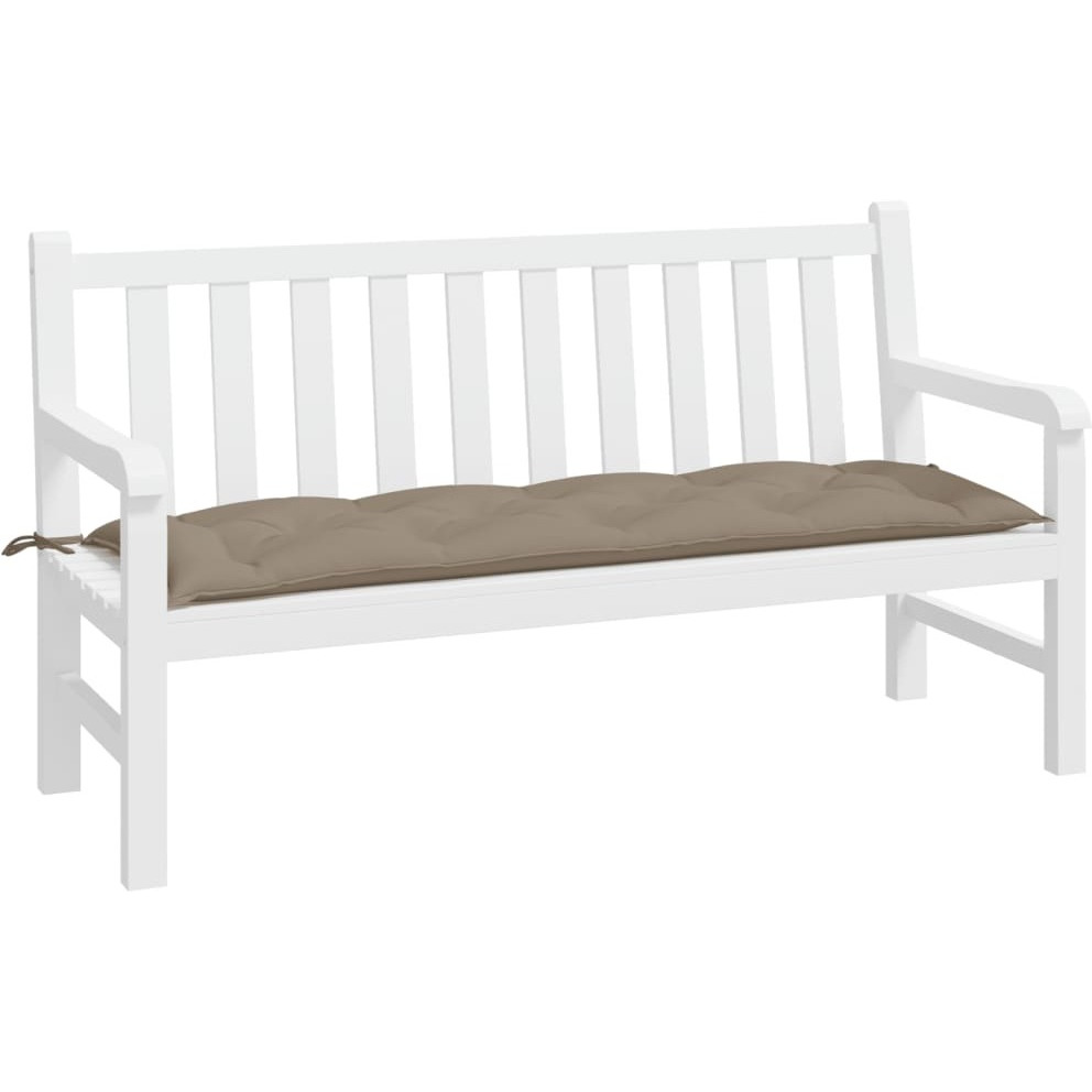 vidaXL Garden Bench Cushion Taupe 59.1&quotx19.7&quotx2.8" Fabric
