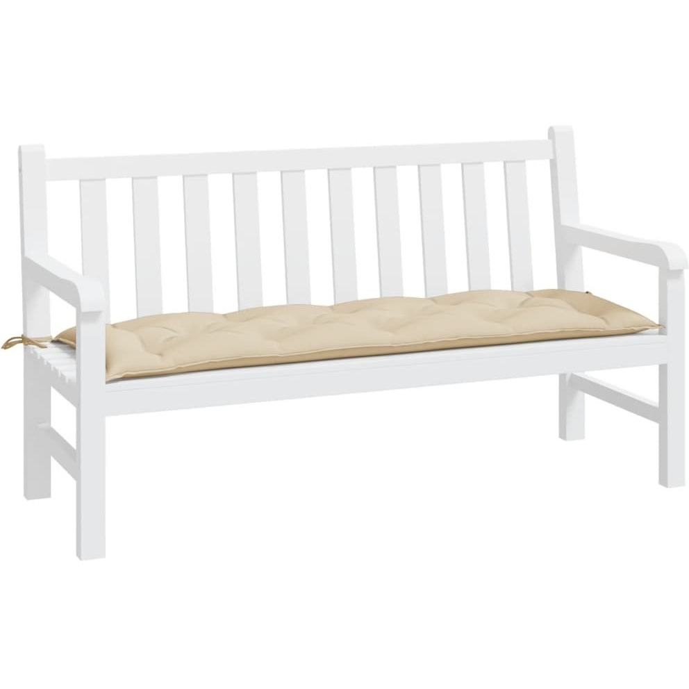 vidaXL Garden Bench Cushion Beige 59.1&quotx19.7&quotx2.8" Fabric