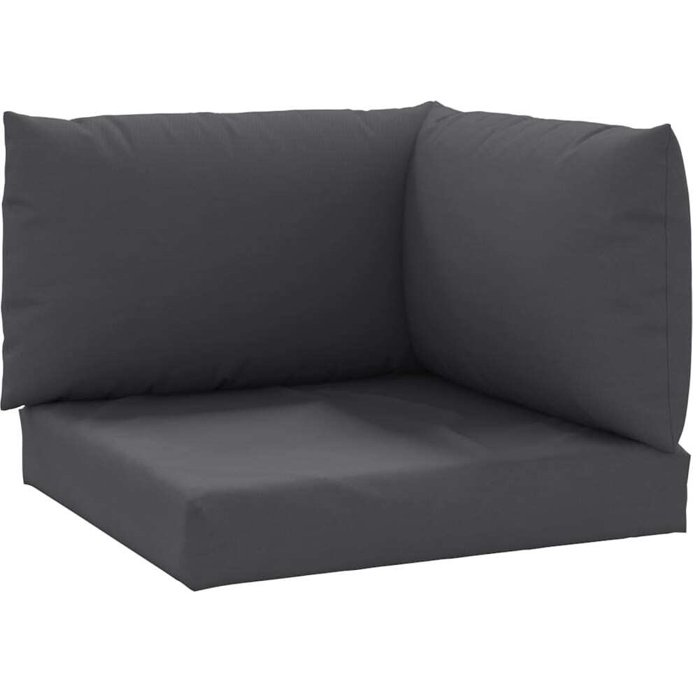 vidaXL Pallet Sofa Cushions 3 pcs Anthracite Fabric