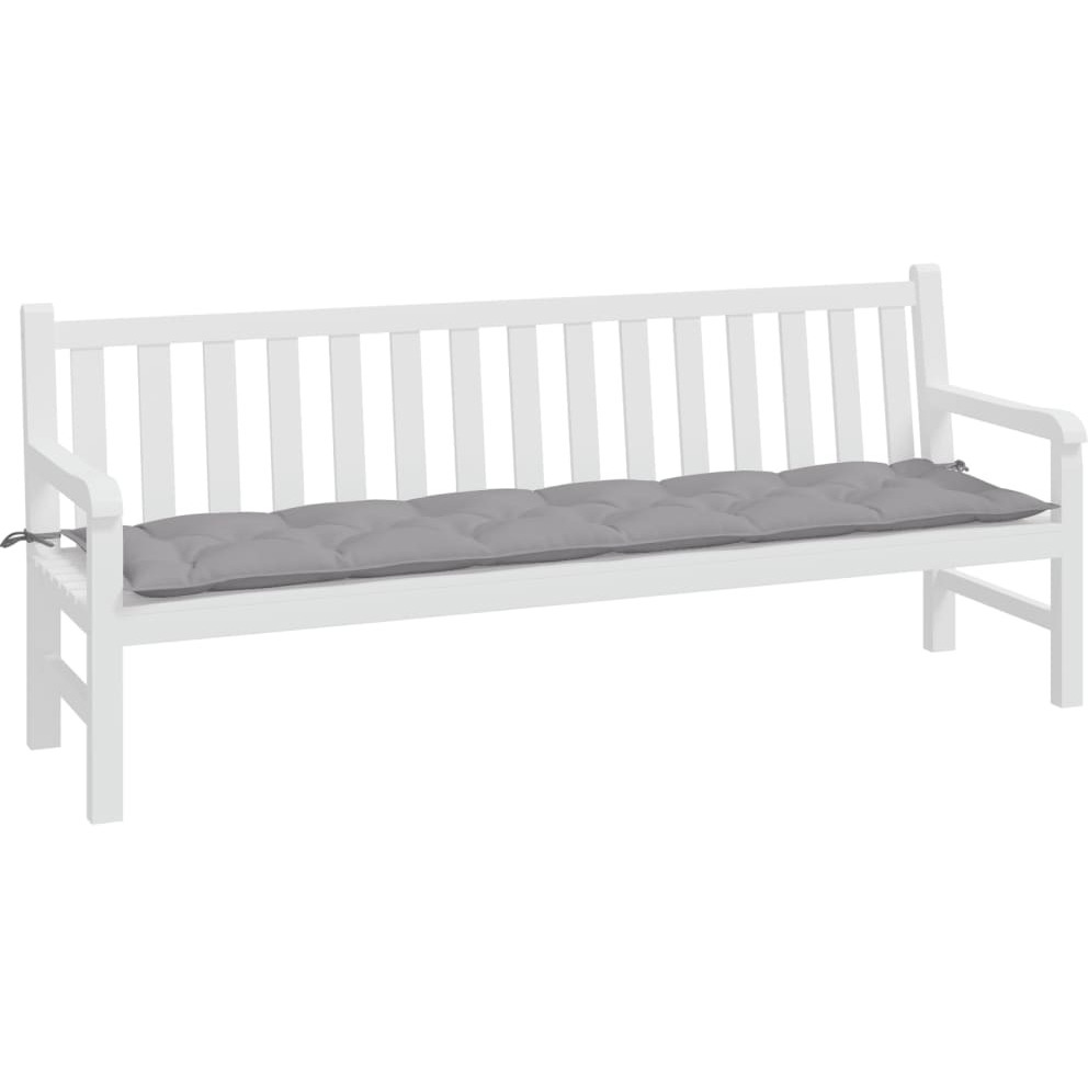 vidaXL Garden Bench Cushion Gray 78.7&quotx19.7&quotx2.8" Fabric