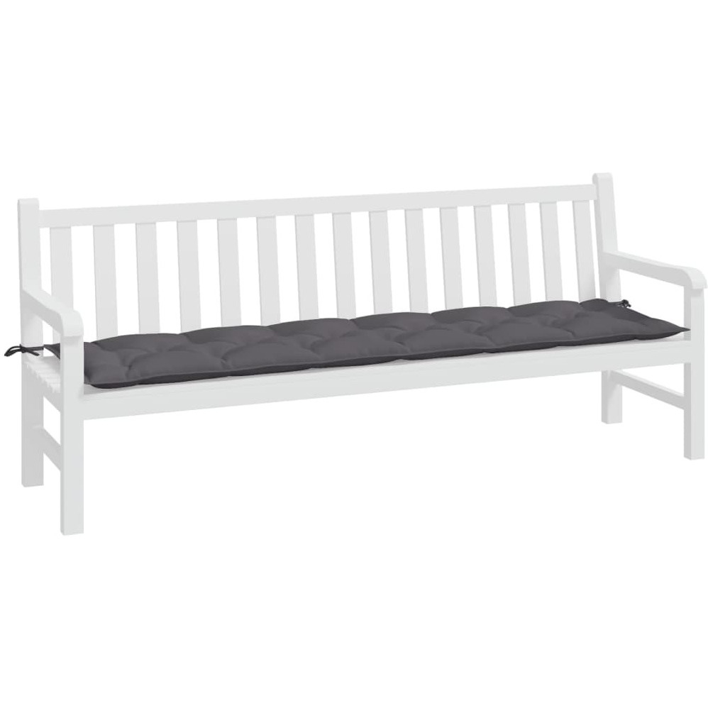 vidaXL Garden Bench Cushion Anthracite 78.7&quotx19.7&quotx2.8" Fabric