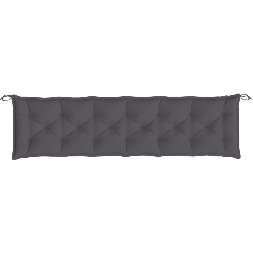 vidaXL Garden Bench Cushion Anthracite 78.7&quotx19.7&quotx2.8" Fabric