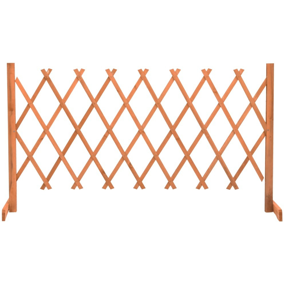 vidaXL Garden Trellis Fence Orange 59.1&quotx31.5" Solid Firwood