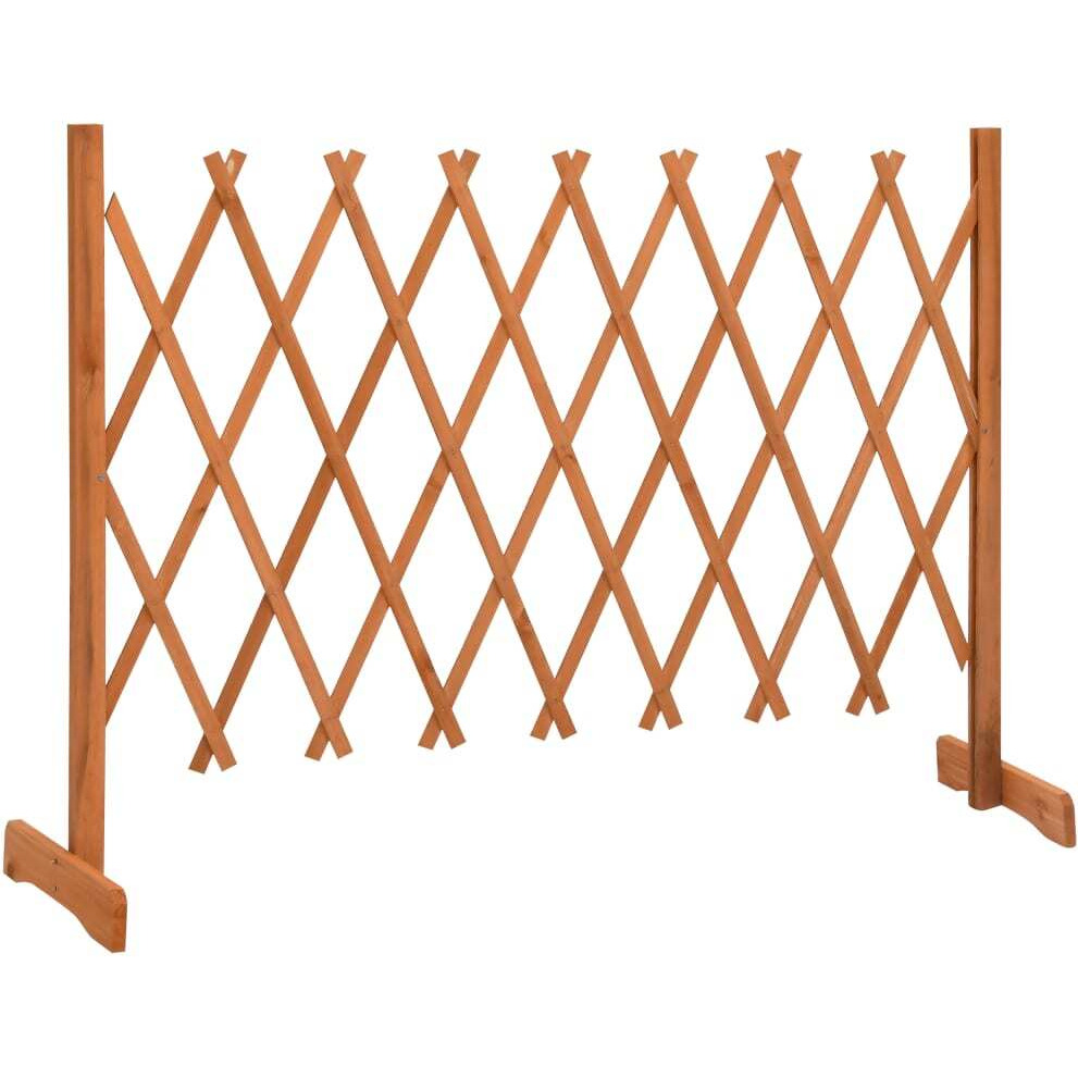 vidaXL Garden Trellis Fence Orange 59.1&quotx31.5" Solid Firwood