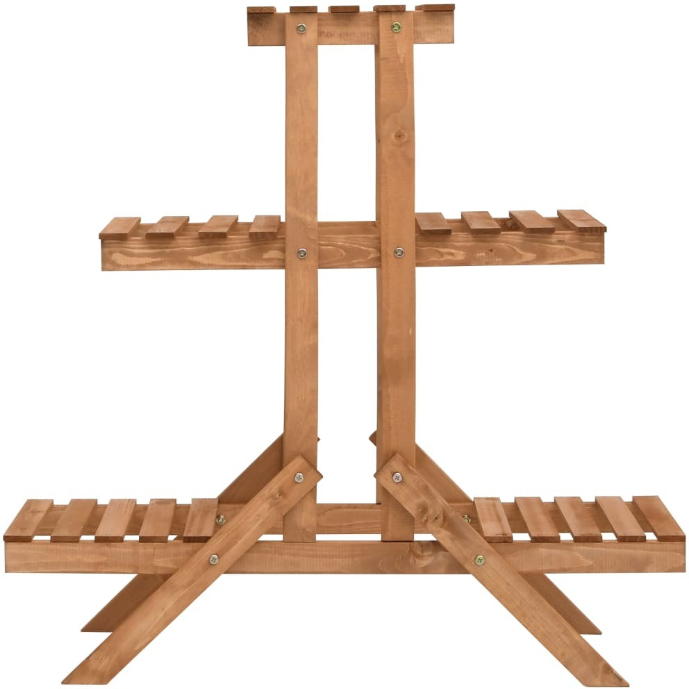 vidaXL Plant Stand 32.7&quotx9.8&quotx32.7" Firwood