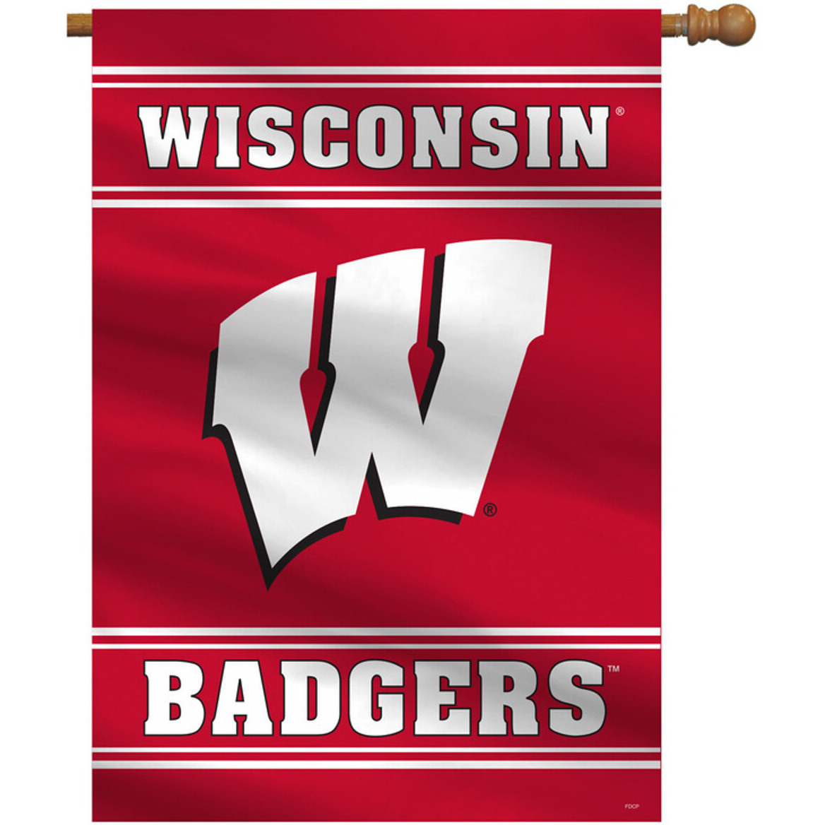 Wisconsin Badgers Banner 28x40 House Flag Style 2 Sided CO