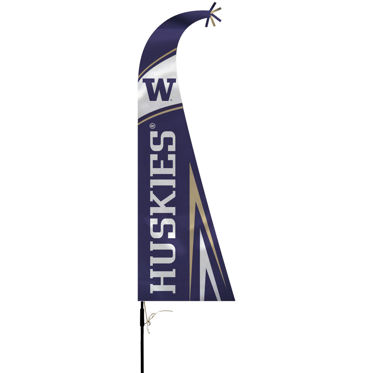 Washington Huskies Flag Premium Feather Style CO