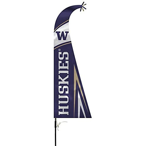 Washington Huskies Flag Premium Feather Style CO