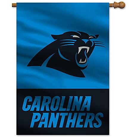 Carolina Panthers Banner 28x40 House Flag Style 2 Sided Split Design CO