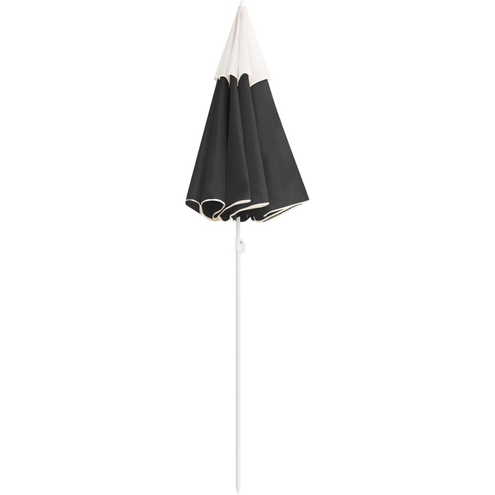 vidaXL Outdoor Parasol with Steel Pole Anthracite 70.9"