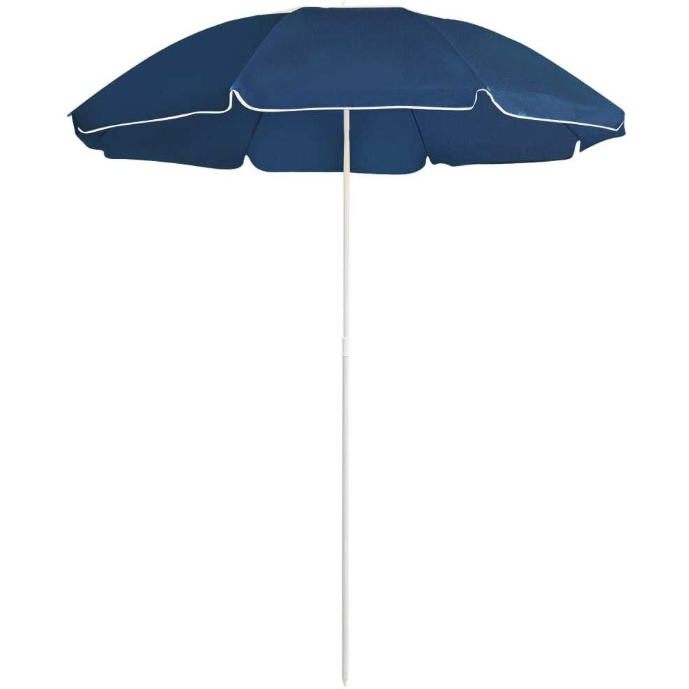 vidaXL Outdoor Parasol with Steel Pole Blue 70.9"