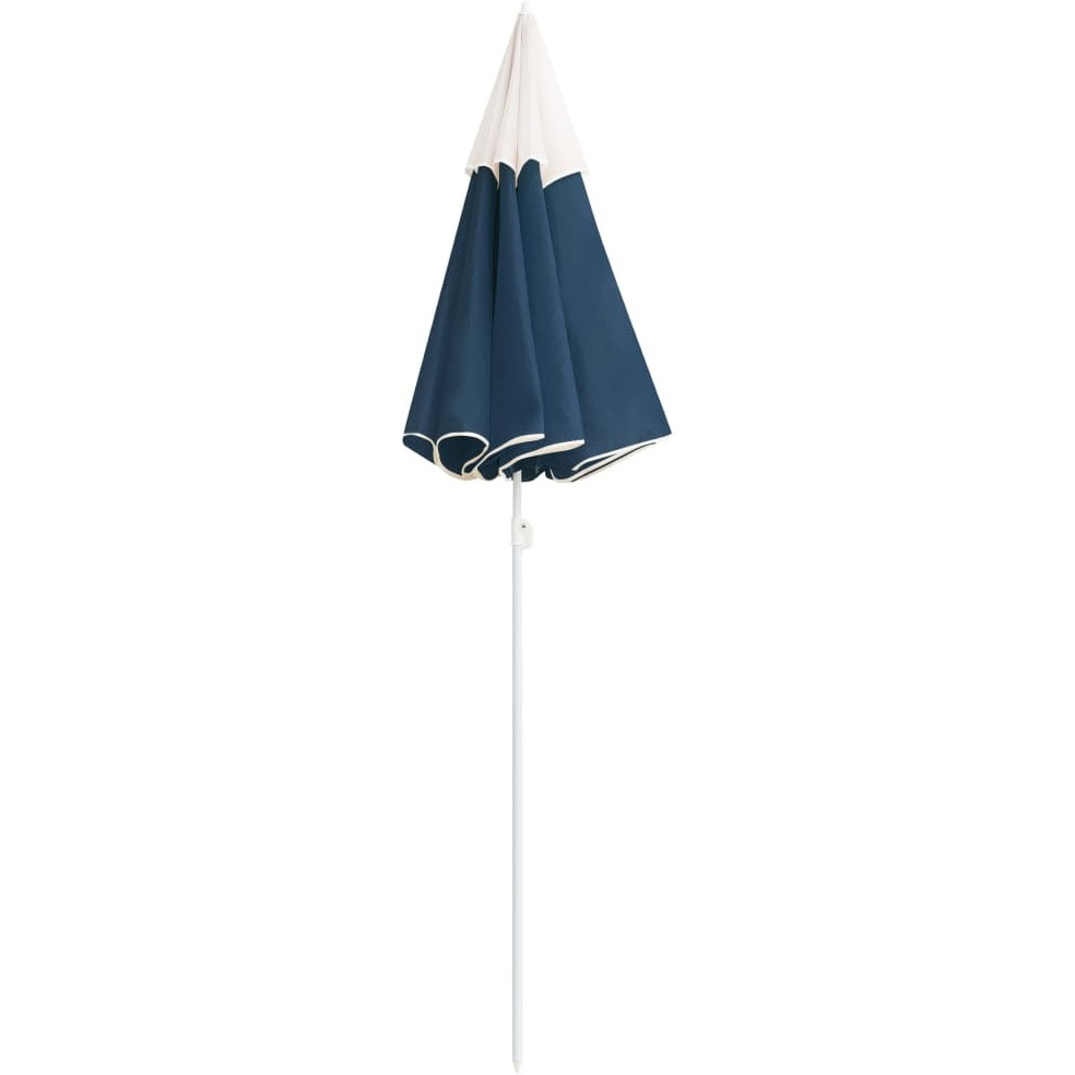 vidaXL Outdoor Parasol with Steel Pole Blue 70.9"