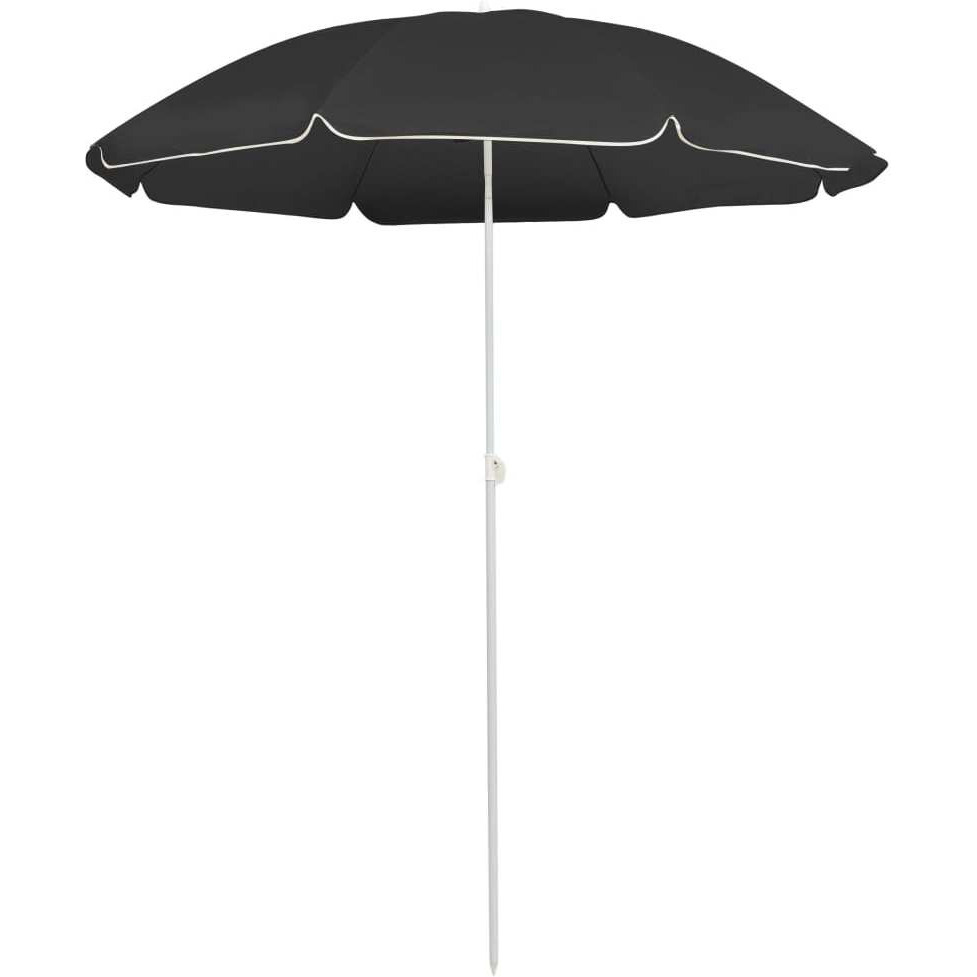 vidaXL Outdoor Parasol with Steel Pole Anthracite 70.9"
