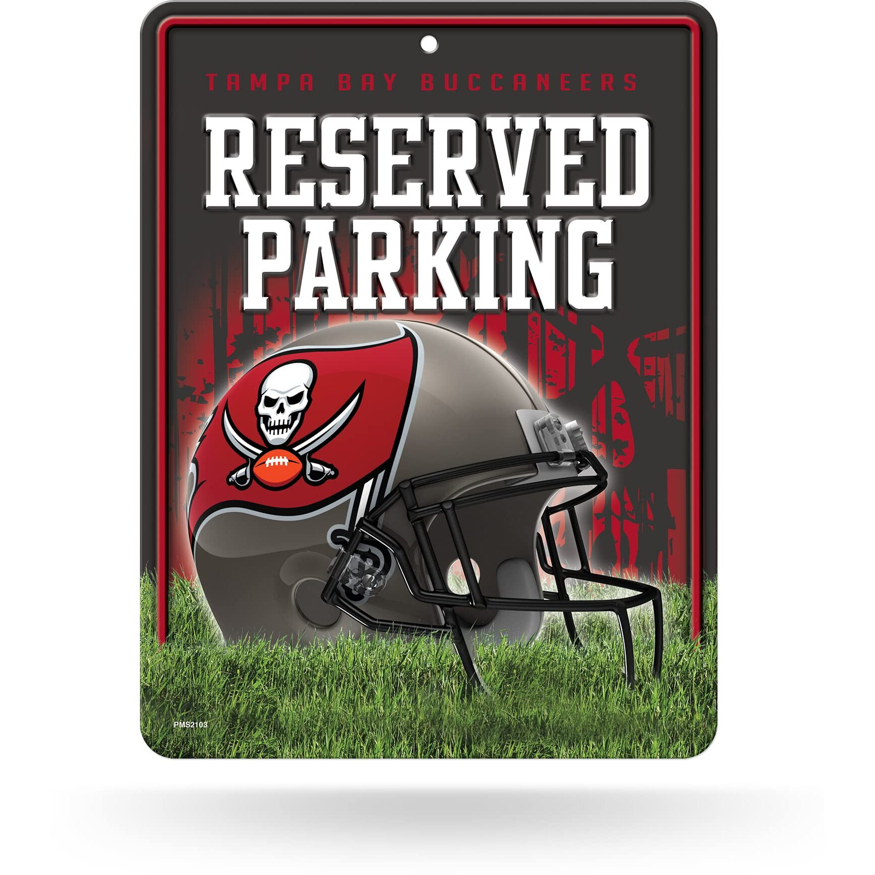 Tampa Bay Buccaneers Metal Parking Sign