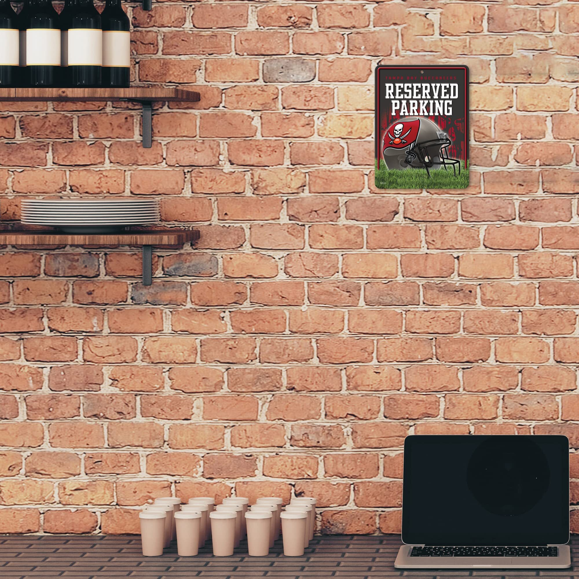 Tampa Bay Buccaneers Metal Parking Sign