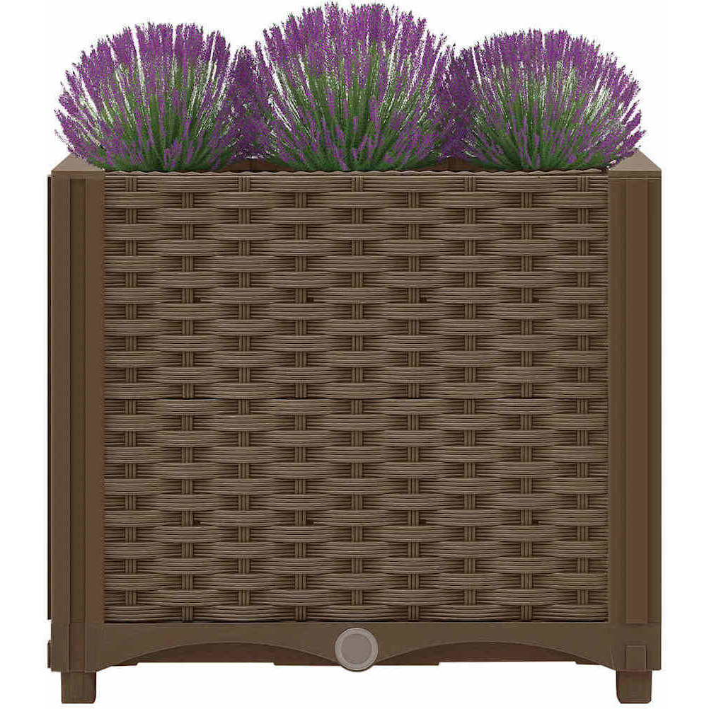 vidaXL Raised Bed 15.7&quotx15.7&quotx15" Polypropylene
