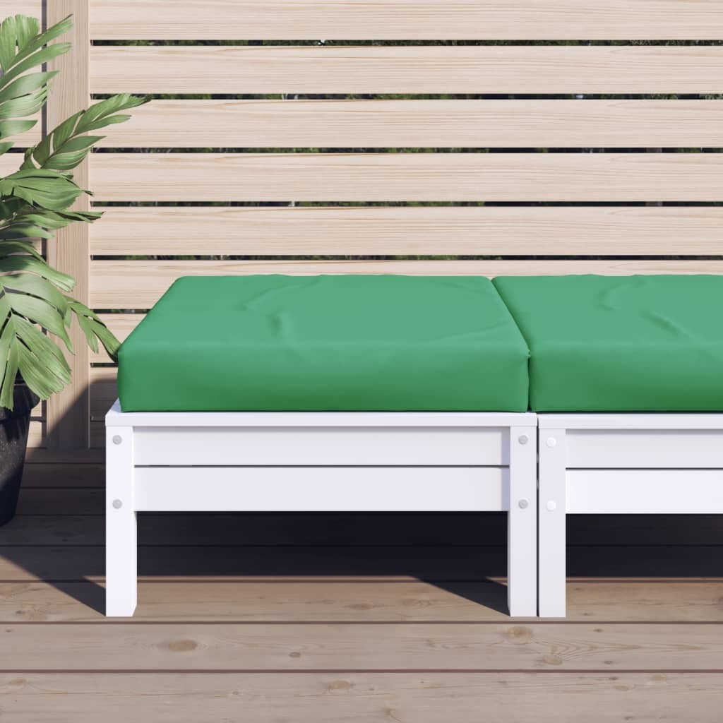 vidaXL Pallet Ottoman Cushion Green Fabric