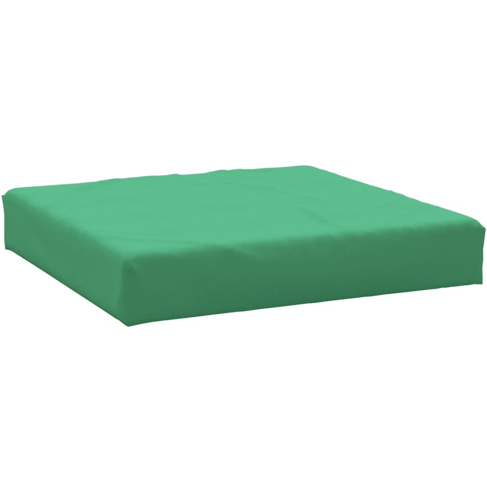 vidaXL Pallet Ottoman Cushion Green Fabric