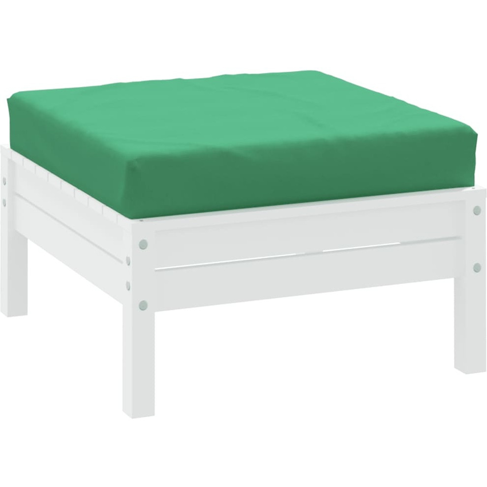 vidaXL Pallet Ottoman Cushion Green Fabric