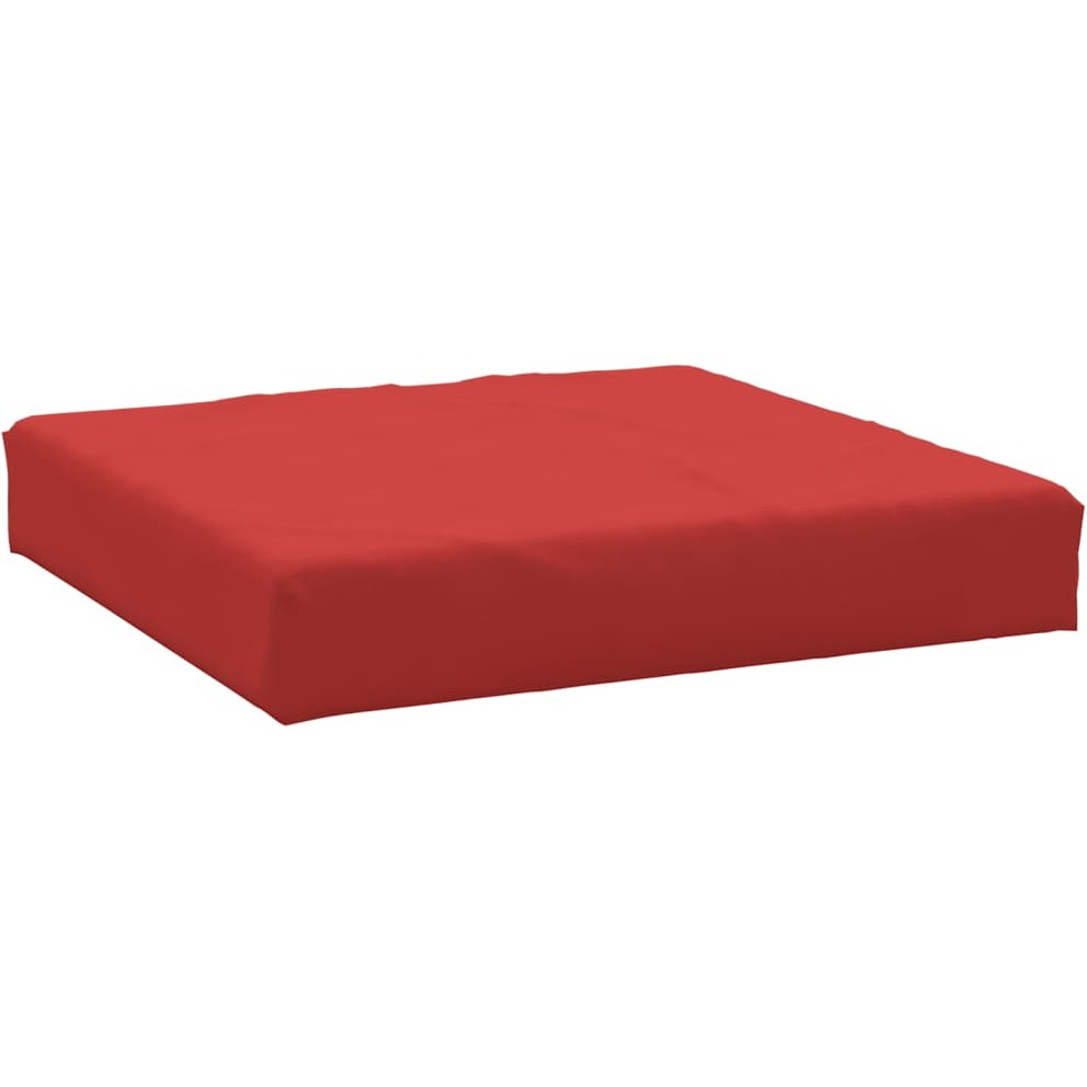 vidaXL Pallet Ottoman Cushion Red Fabric
