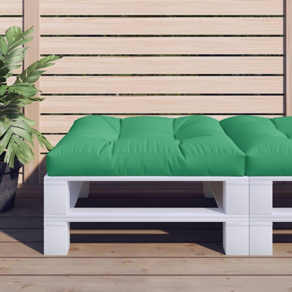 vidaXL Pallet Sofa Cushion Green 27.6&quotx27.6&quotx3.9"