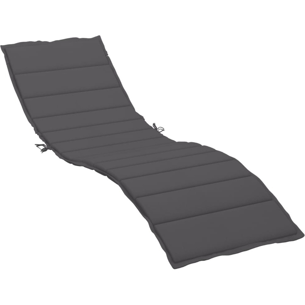 vidaXL Sun Lounger Cushion Anthracite 78.7&quotx23.6&quotx1.2" Fabric
