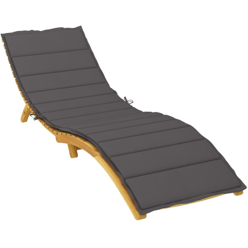vidaXL Sun Lounger Cushion Anthracite 78.7&quotx23.6&quotx1.2" Fabric