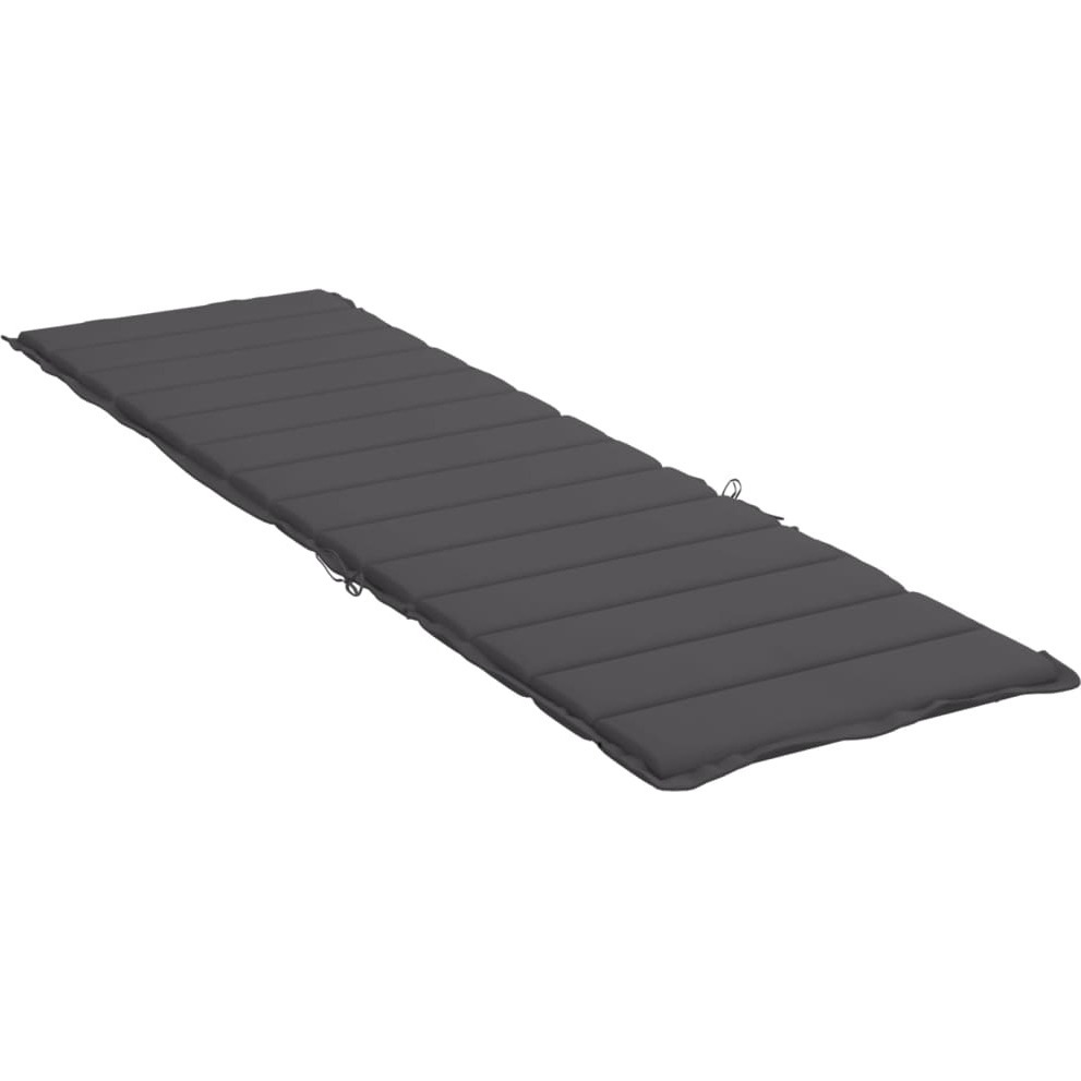 vidaXL Sun Lounger Cushion Anthracite 78.7&quotx23.6&quotx1.2" Fabric