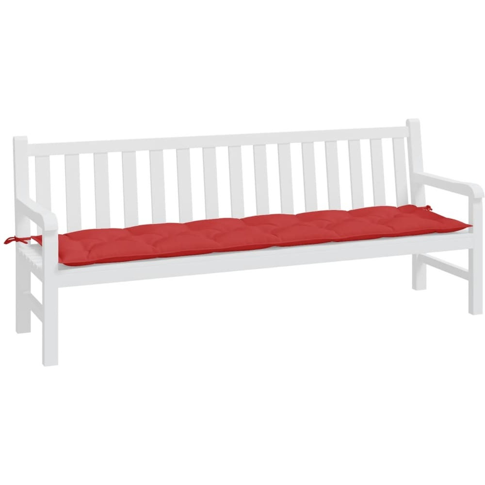 vidaXL Garden Bench Cushion Red 78.7&quotx19.7&quotx2.8" Fabric