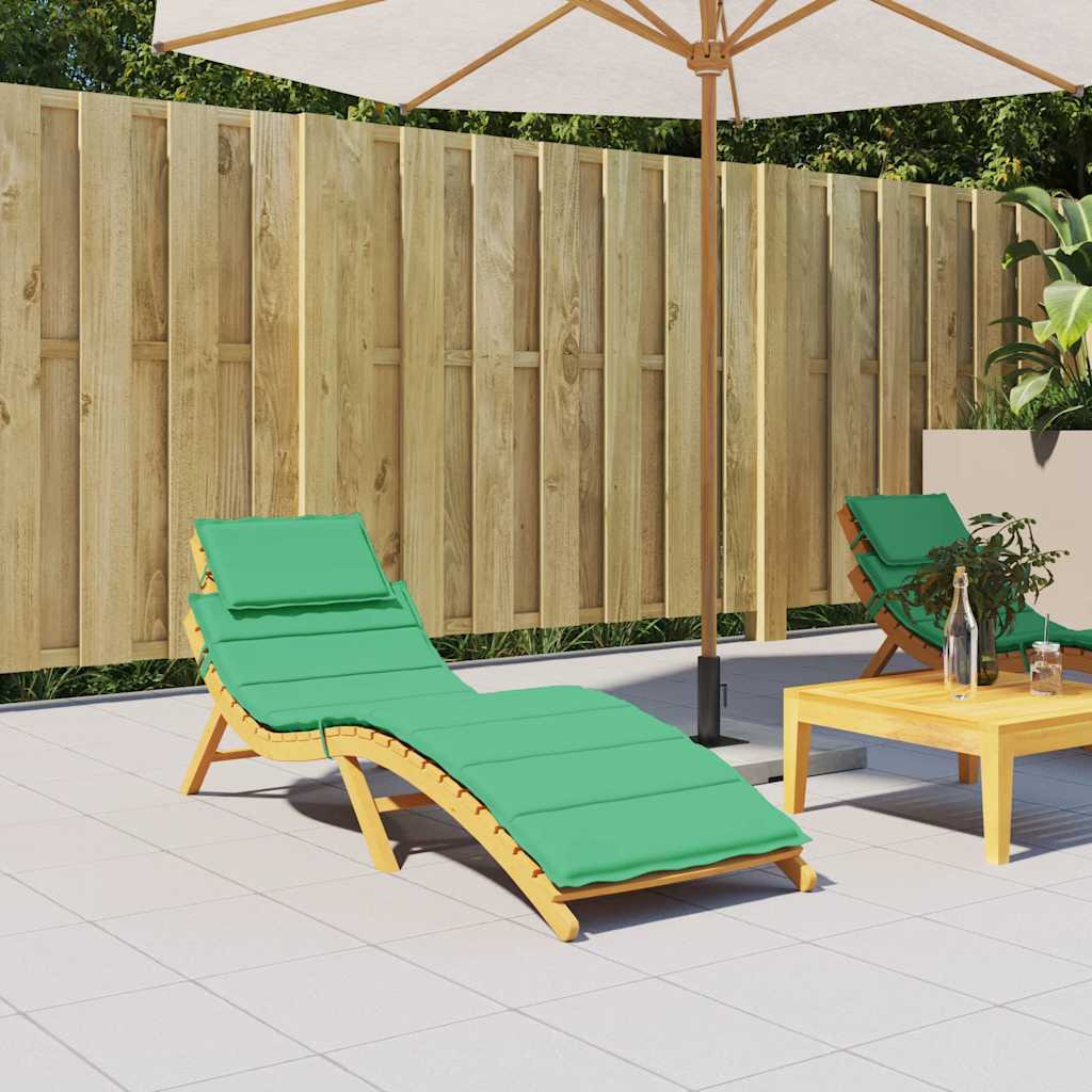 vidaXL Sun Lounger Cushion Green 73.2&quotx22.8&quotx1.2"