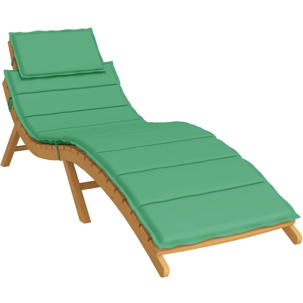 vidaXL Sun Lounger Cushion Green 73.2&quotx22.8&quotx1.2"