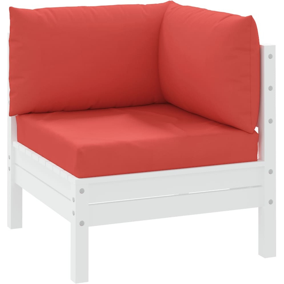 vidaXL Pallet Sofa Cushions 3 pcs Red Fabric