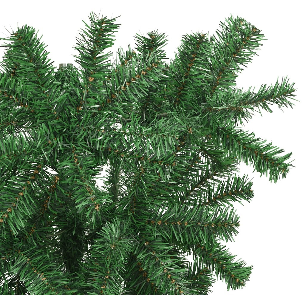 vidaXL Upside-down Artificial Christmas Tree with Stand Green 5 ft