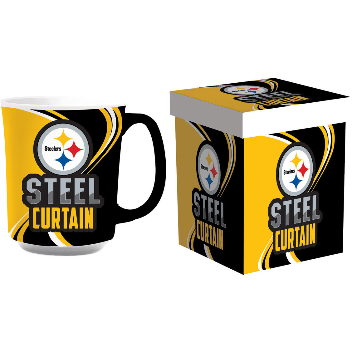 Pittsburgh Steelers Coffee Mug 14oz Ceramic with Matching Box
