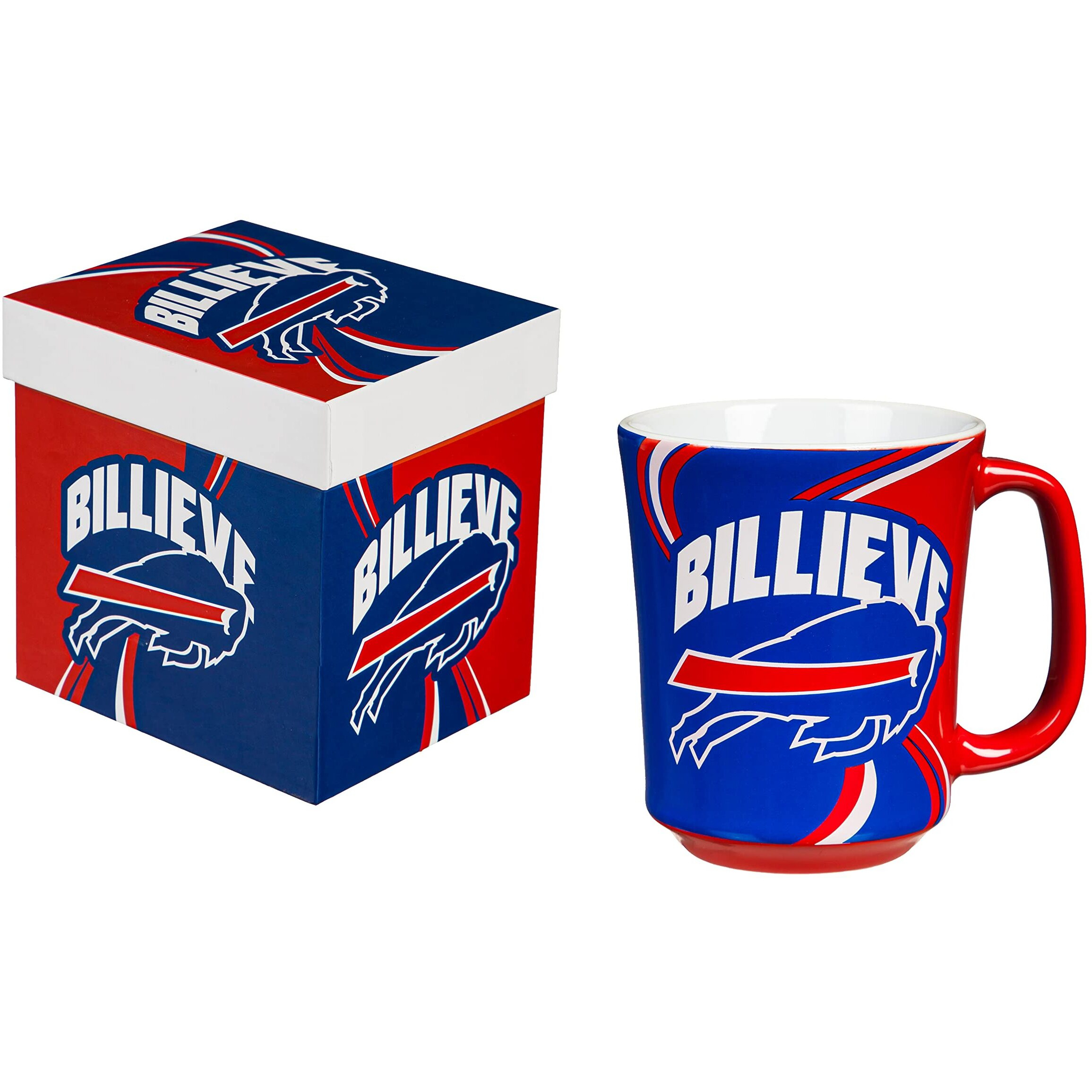Buffalo Bills Coffee Mug 14oz Ceramic with Matching Box