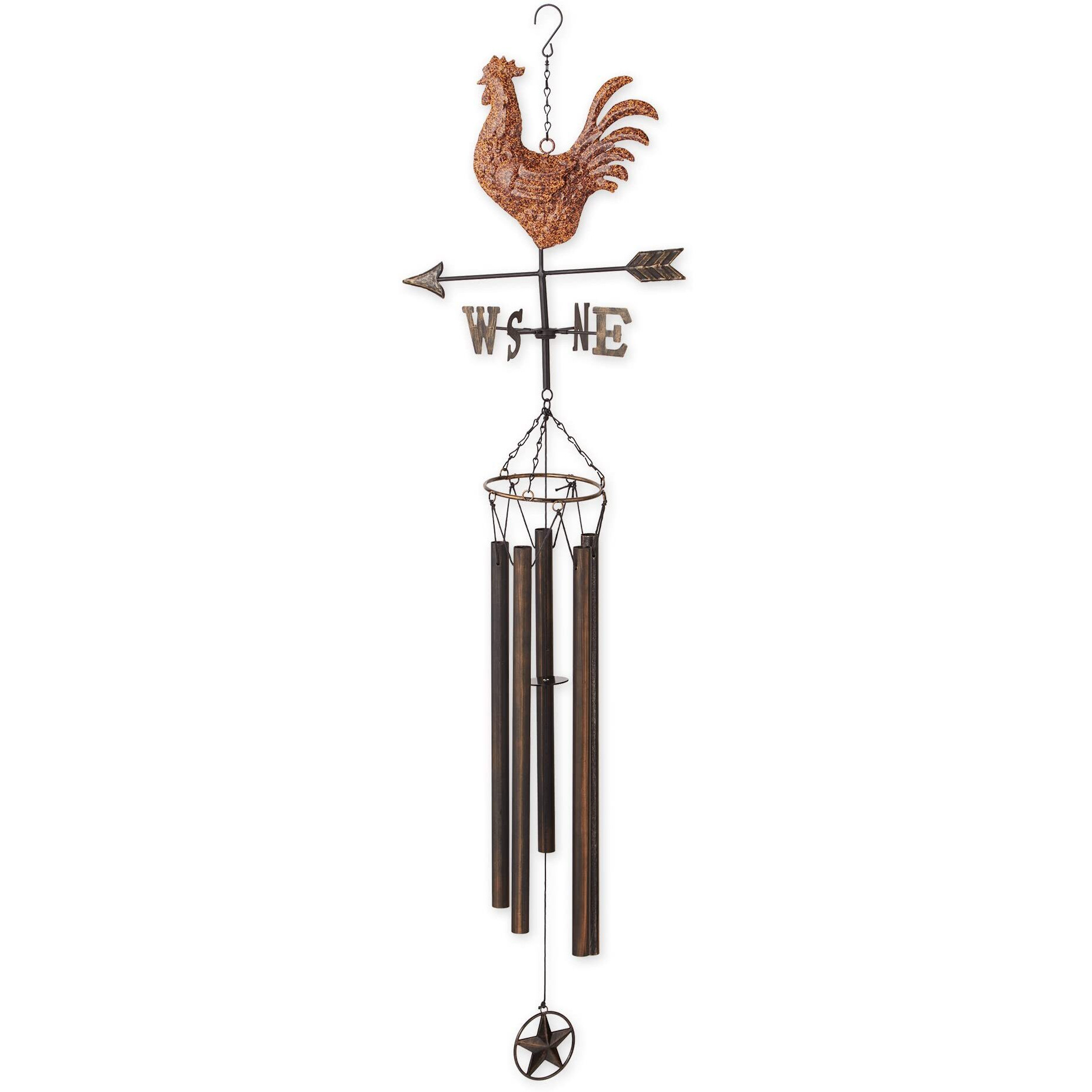 WEATHERVANE WIND CHIME - COPPER ROOSTER