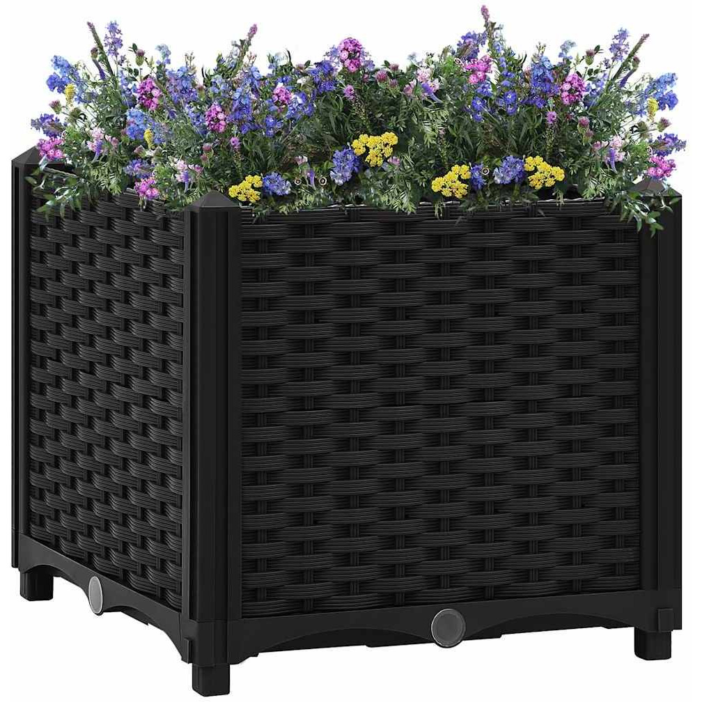 vidaXL Raised Bed 15.7&quotx15.7&quotx15" Polypropylene
