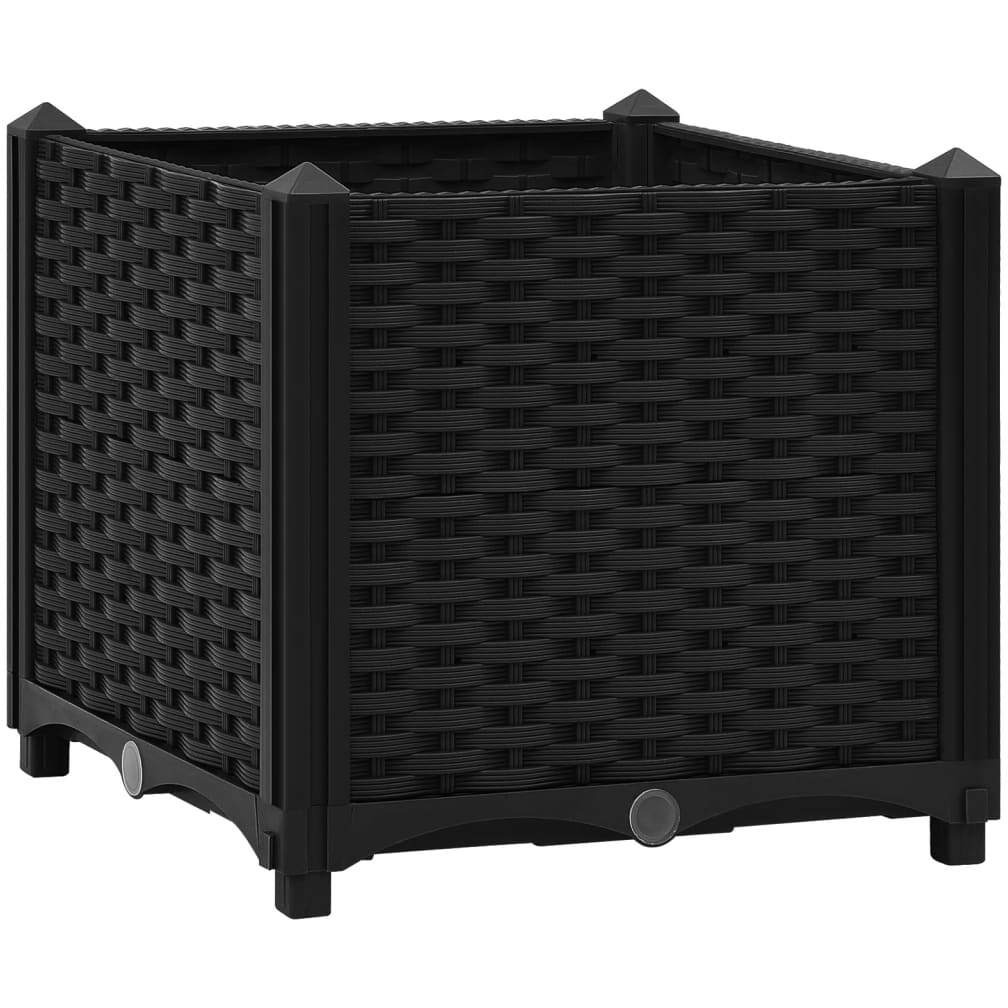 vidaXL Raised Bed 15.7&quotx15.7&quotx15" Polypropylene