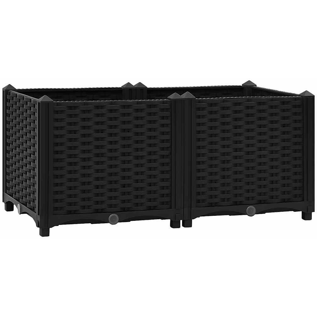 vidaXL Raised Bed 31.5&quotx15.7&quotx15" Polypropylene