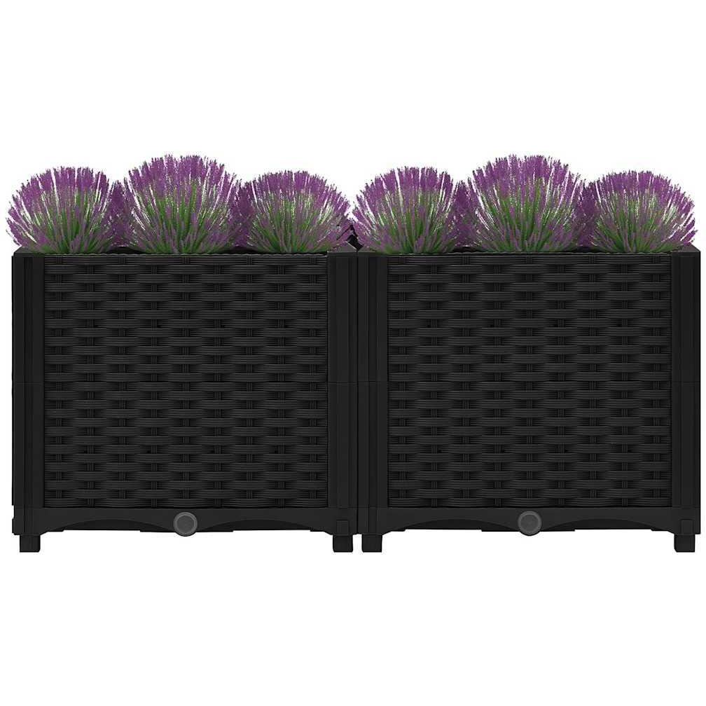 vidaXL Raised Bed 31.5&quotx15.7&quotx15" Polypropylene