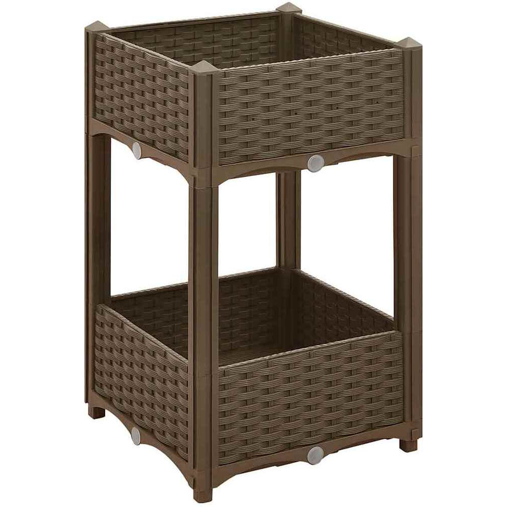 vidaXL Raised Bed 15.7&quotx15.7&quotx28" Polypropylene
