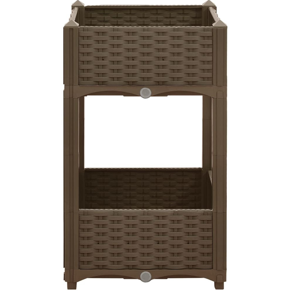 vidaXL Raised Bed 15.7&quotx15.7&quotx28" Polypropylene