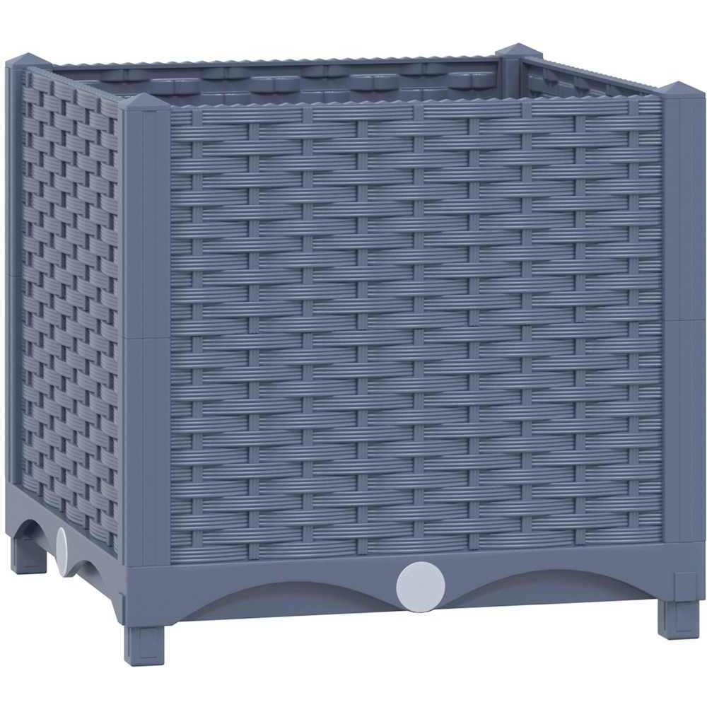 vidaXL Raised Bed 15.7&quotx15.7&quotx15" Polypropylene