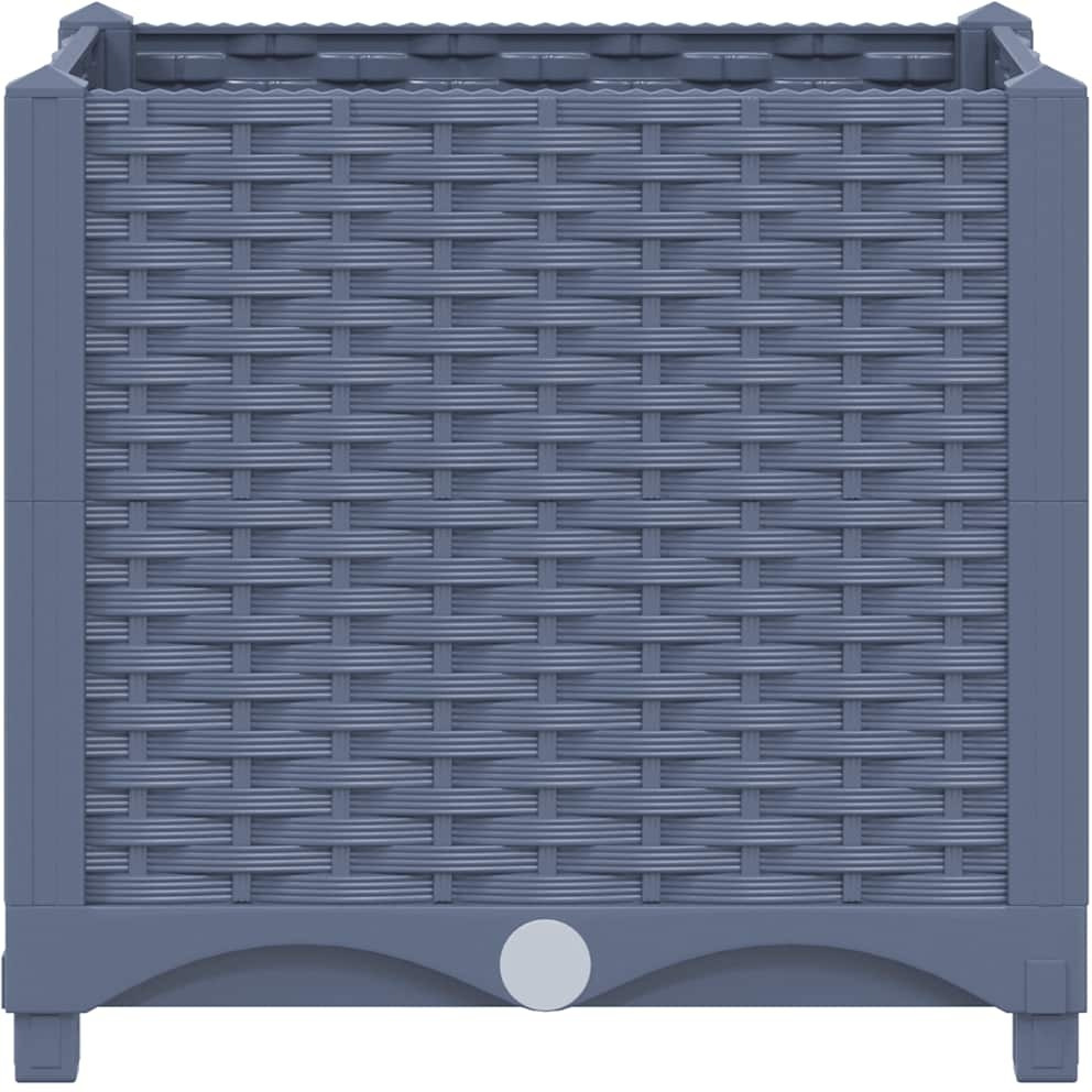 vidaXL Raised Bed 15.7&quotx15.7&quotx15" Polypropylene