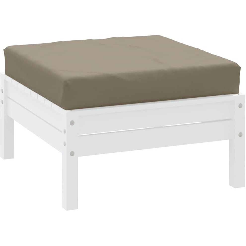 vidaXL Floor Pallet Cushion 23.6&quotx23.6&quotx2.4" Taupe Fabric