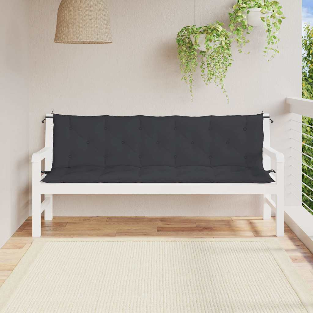 vidaXL Cushion for Swing Chair Black 70.9" Fabric