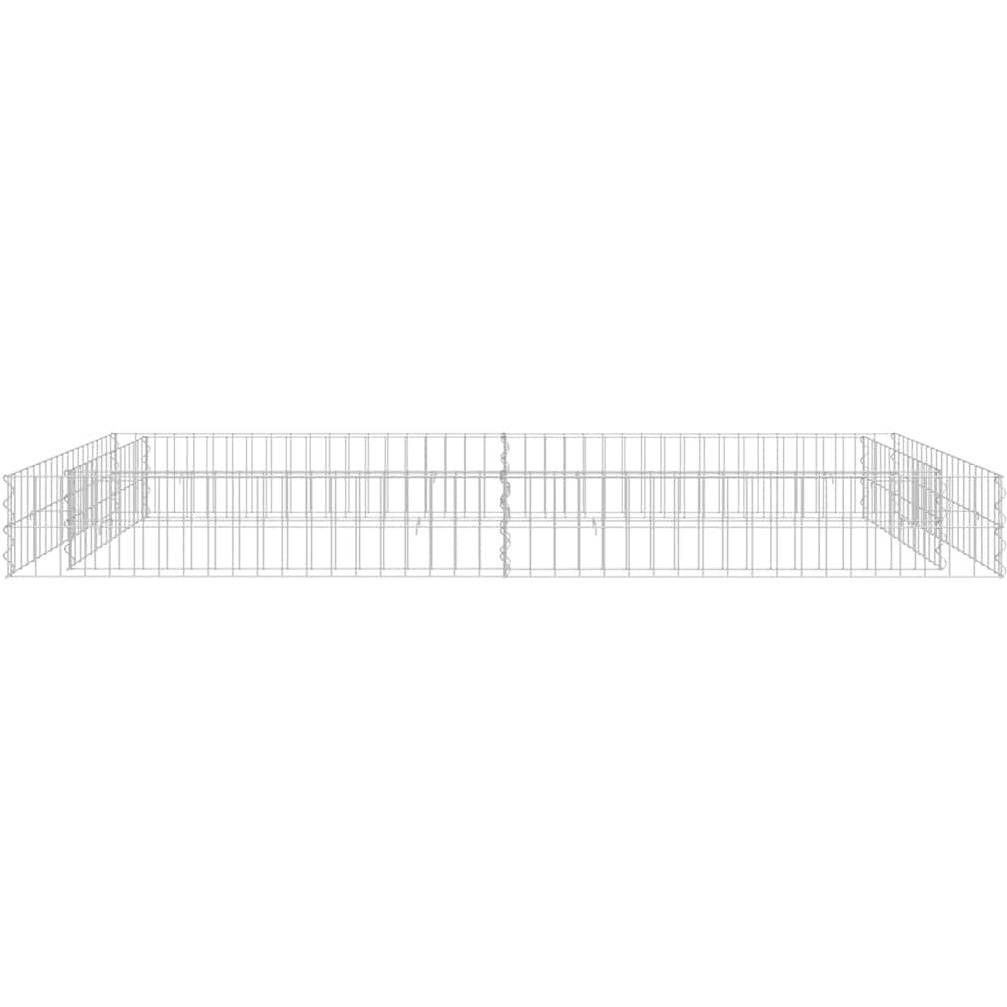 vidaXL Gabion Raised Bed Galvanized Steel 78.7&quotx39.4&quotx7.9"